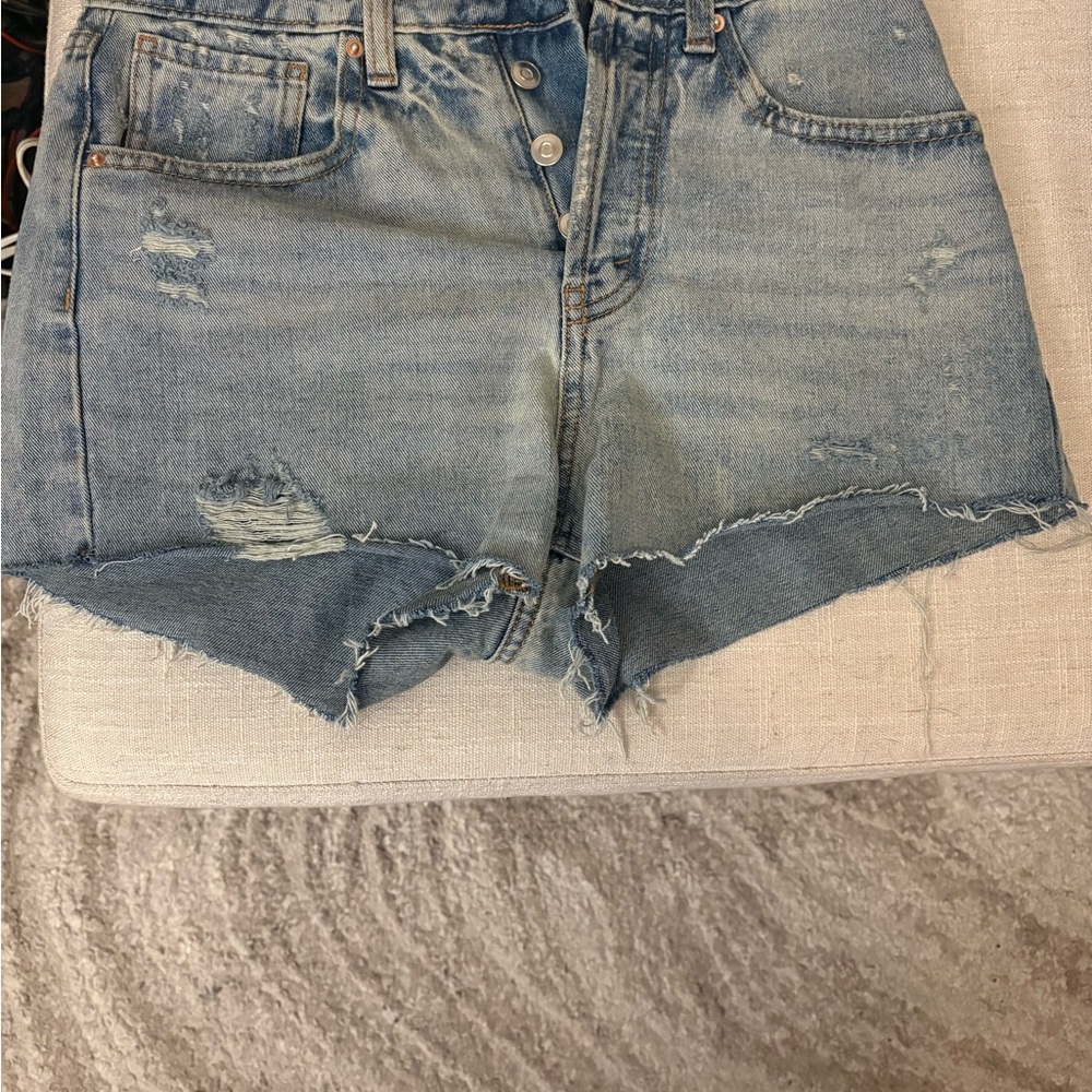 Wild Fable Blue Distressed Jean Shorts